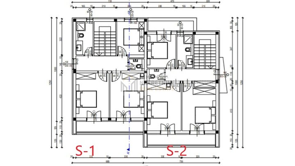 Vodice, Doppelhaushälfte mit Swimmingpool - NEUBAU
