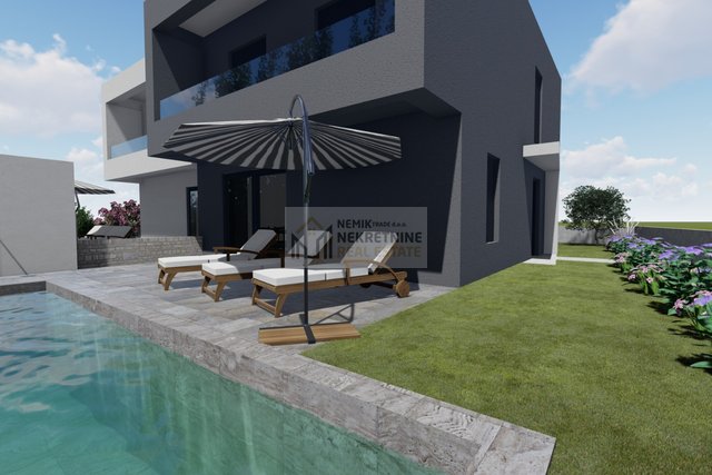 Vodice, Doppelhaushälfte mit Swimmingpool - NEUBAU