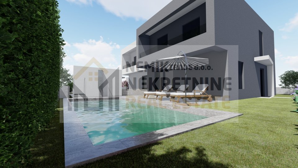 Vodice, semi-detached building with swimming pool - NEW CONSTRUCTION