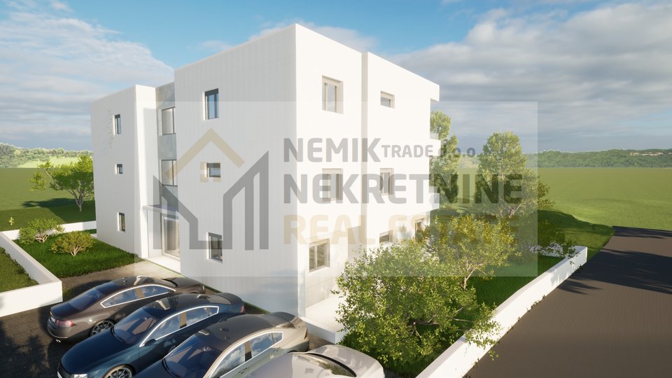 Vodice, new building, apartment on the first floor