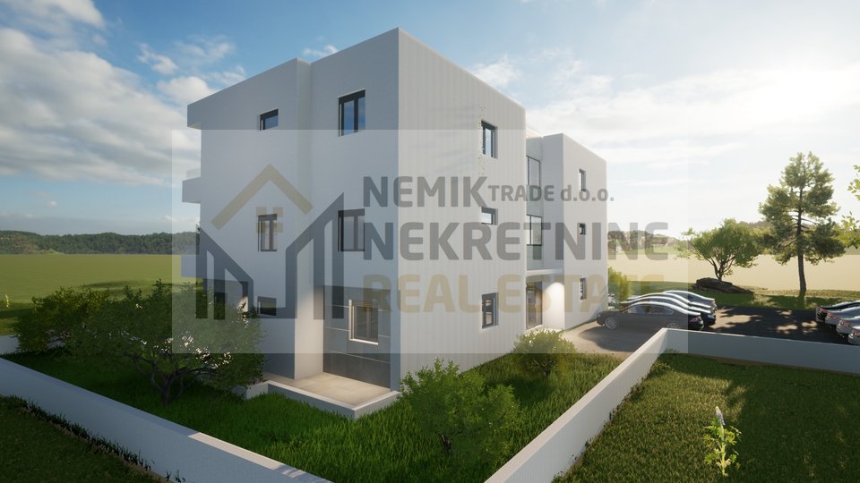 Vodice, new building, two-room apartment on the second floor