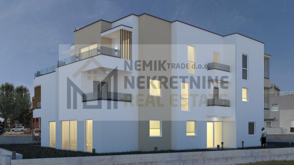 VODICE, FIRST FLOOR APARTMENT NEAR THE CENTER - NEW BUILDING