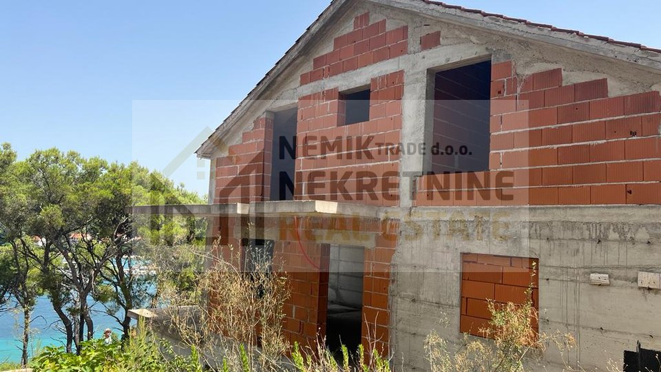 ZLARIN, DOUBLE BUILDING WITH SEA VIEW, CONSTRUCTION STARTED