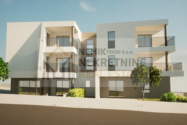 VODICE, NEW BUILDING, TWO-ROOM APARTMENT ON THE 2ND FLOOR, SEA VIEW
